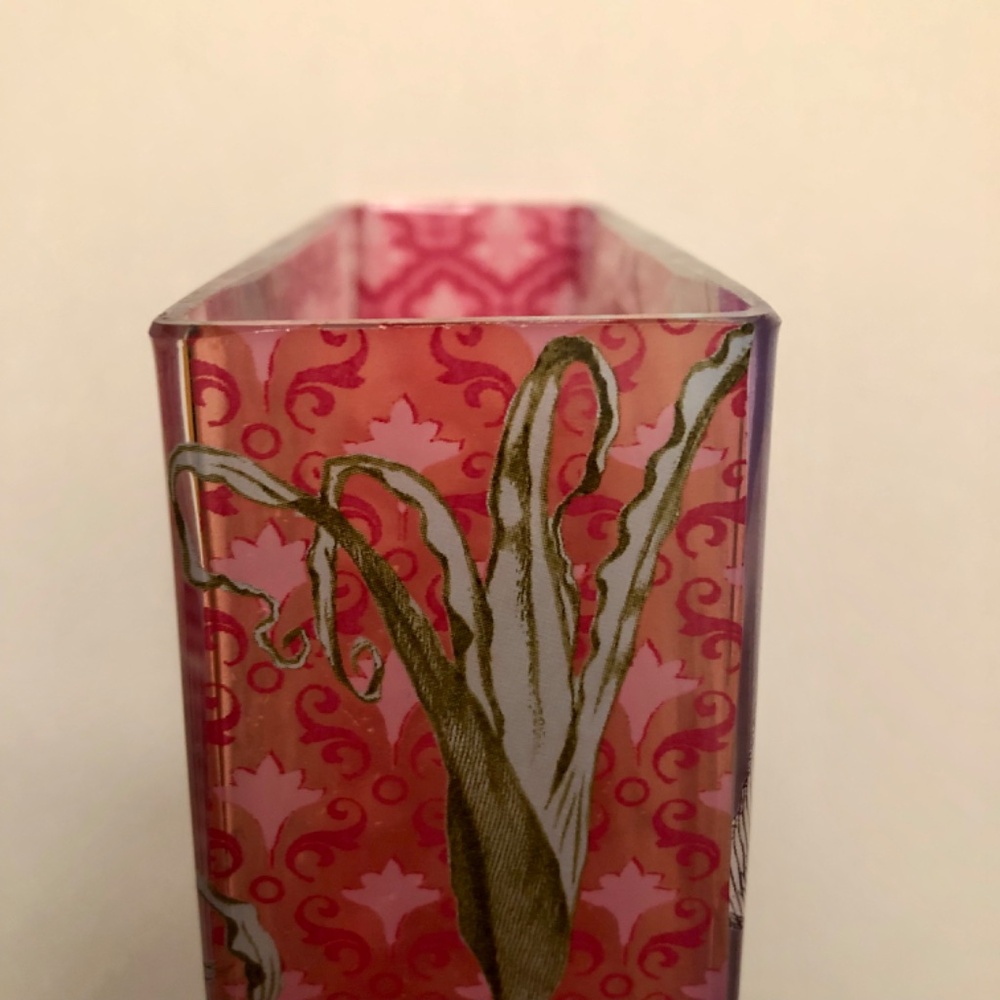 Fringe Studio Rare Glass Vessel NEW! Beautiful Translucent Images on All 4 Sides - Picture 16 of 16